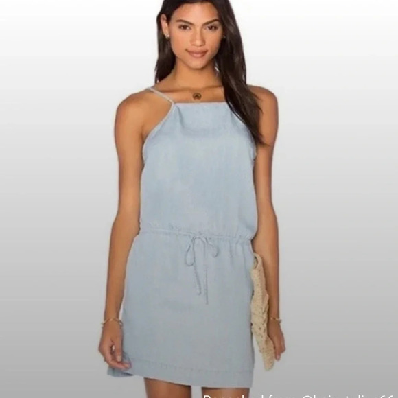 PAIGE Anjelica dress in excellent condition XS Pefect light summery chambray​​ - Picture 2 of 5
